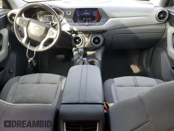 2020 Chevrolet Blazer LT with VIN 3GNKBHRS1LS592633, listed as a Copart auction lot 53729615 with 77,694 mi miles and Salvage title. Bid and sale history available at DreamBid. Image 8.