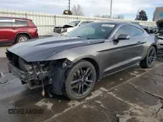 2017 Ford Mustang EcoBoost with VIN 1FA6P8THXH5340413, listed as a Copart auction lot 50575025 with 57,032 mi miles and Salvage Title. Bid and sale history available at carsss.com. Image 1.