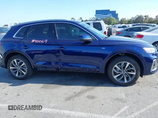 2022 Audi Q5 S line Premium Plus with VIN WA1EAAFY3N2118376, listed as a IAAI auction lot 42042234 with 25,509 mi miles and . Bid and sale history available at DreamBid. Image 13.