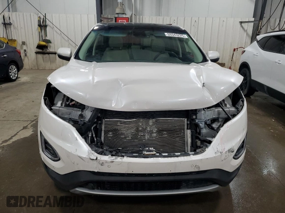 2017 Ford Edge Titanium with VIN 2FMPK4K84HBB56745, listed as a Copart auction lot 53343225 with 76,246 mi miles and Salvage Title. Bid and sale history available at carsss.com. Image 5.