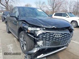 2023 Audi Q5 Sportback S line Premium with VIN WA14AAFY2P2106007, listed as a IAAI auction lot 41909173 with 33,098 mi miles and . Bid and sale history available at DreamBid. Image 6.
