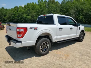 2022 Ford F-150 XL with VIN 1FTFW1E82NFB79062, listed as a Copart auction lot 61136015 with 37,849 mi miles and Salvage title. Bid and sale history available at DreamBid. Image 3.