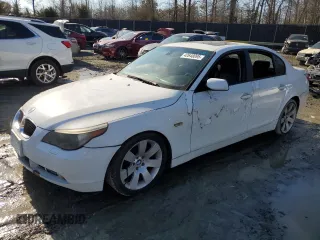 2007 BMW 5 Series 530i with VIN WBANE73577CM50354, listed as a Copart auction lot 42648095 with 176,795 mi miles and Clean Title. Bid and sale history available at carsss.com. Image 1.