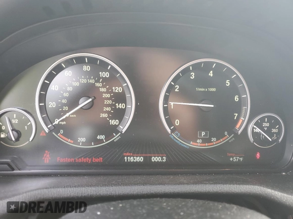 2016 BMW X4 xDrive28i with VIN 5UXXW3C51G0R21707, listed as a Copart auction lot 54000104 with 116,360 mi miles and Salvage Title. Bid and sale history available at carsss.com. Image 9.
