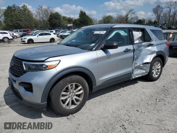 2020 Ford Explorer with VIN 1FMSK8BH1LGC83021, listed as a Copart auction lot 51716215 with 93,050 mi miles and Salvage title. Bid and sale history available at DreamBid. Image 1.