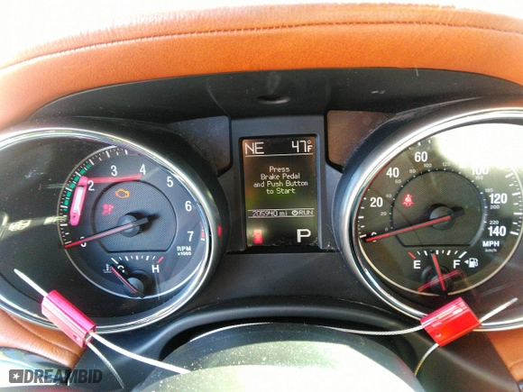 2012 Jeep Grand Cherokee Overland with VIN 1C4RJFCT8CC268410, listed as a IAAI auction lot 41823909 with 205,940 mi miles. Bid and sale history available at carsss.com. Image 7.