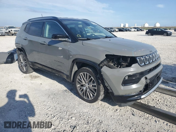 2022 Jeep Compass (RED) Edition с VIN 3C4NJDCB6NT104896, выставлен на аукционе Copart как лот 46656795 с пробегом 56 172 миль миль и Списание • Salvage title. История ставок и продаж доступна на DreamBid. Изображение 4.