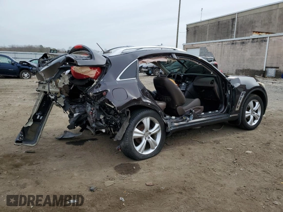 2011 Infiniti FX with VIN JN8AS1MW1BM735041, listed as a Copart auction lot 43363084 with Not Provided miles and Salvage Title. Bid and sale history available at DreamBid. Image 3.