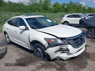 2012 Honda Crosstour EX-L z VIN 5J6TF3H57CL005707, wystawiony jako IAAI lot #42114928 z przebiegiem 329 108 mil mil oraz . Historia ofert i sprzedaży dostępna na DreamBid. Obrazek 1.