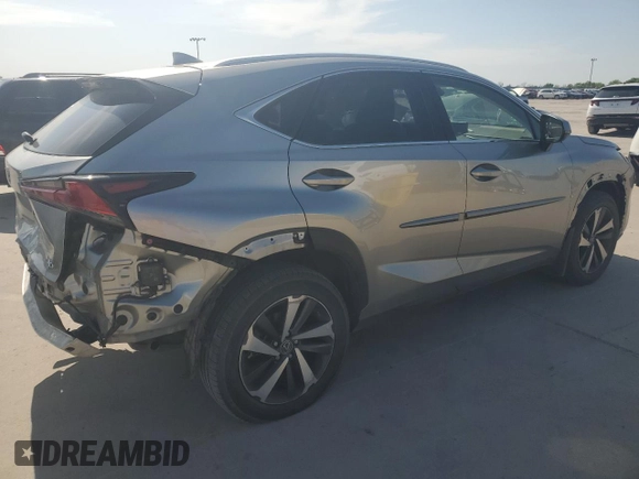 2019 Lexus NX 300 with VIN JTJBARBZ9K2197650, listed as a Copart auction lot 50976215 with 49,021 mi miles and Salvage Title. Bid and sale history available at DreamBid. Image 3.