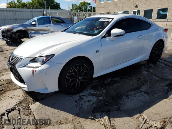 2016 Lexus RC 300 F Sport with VIN JTHSM5BC5G5000198, listed as a Copart auction lot 57886845 with 86,063 mi miles and Salvage title. Bid and sale history available at DreamBid. Image 1.
