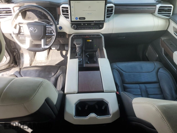 2022 Toyota Tundra Capstone Hybrid with VIN 5TFVC5DB7NX008259, listed as a Copart auction lot 44306175 with 73,691 mi miles and Salvage title. Bid and sale history available at DreamBid. Image 8.