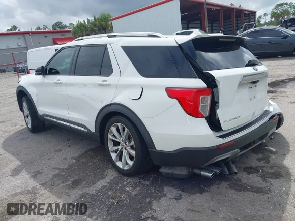 2021 Ford Explorer Platinum with VIN 1FM5K8HC1MGA78194, listed as a IAAI auction lot 42010027 with 1 mi miles. Bid and sale history available at carsss.com. Image 3.
