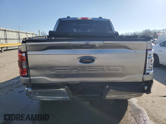 2021 Ford F-150 XL with VIN 1FTFW1CD8MFB06471, listed as a Copart auction lot 46922515 with 44,790 mi miles and Salvage title. Bid and sale history available at DreamBid. Image 6.