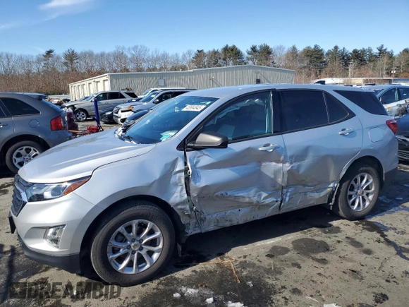2019 Chevrolet Equinox LS with VIN 3GNAXSEV9KS677115, listed as a Copart auction lot 45584845 with 72,667 mi miles and Salvage Title. Bid and sale history available at DreamBid. Image 1.