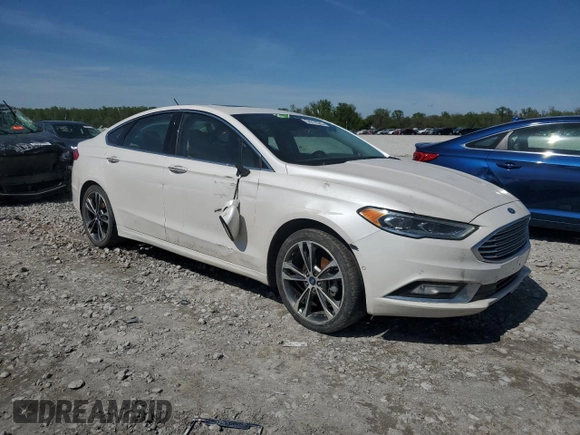 2017 Ford Fusion Titanium с VIN 3FA6P0K93HR120765, выставлен на аукционе Copart как лот 54219525 с пробегом Не указан миль и Чистый • Clean title. История ставок и продаж доступна на DreamBid. Изображение 4.