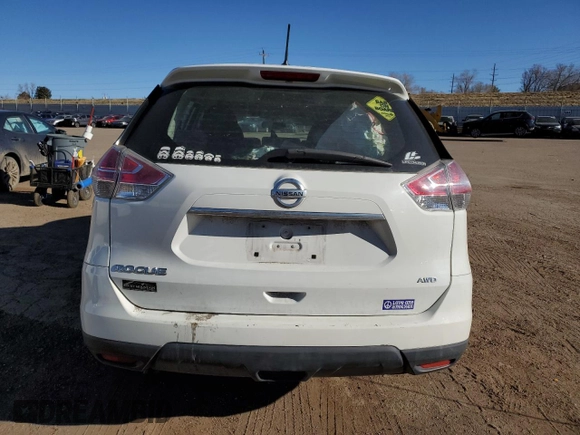 2016 Nissan Rogue SV with VIN 5N1AT2MV1GC823120, listed as a Copart auction lot 49670025 with 122,153 mi miles and Salvage Title. Bid and sale history available at DreamBid. Image 6.