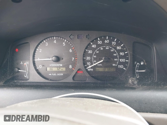 1999 Toyota Corolla VE with VIN 2T1BR12E4XC255182, listed as a IAAI auction lot 42427687 with 187,809 mi miles and . Bid and sale history available at DreamBid. Image 7.