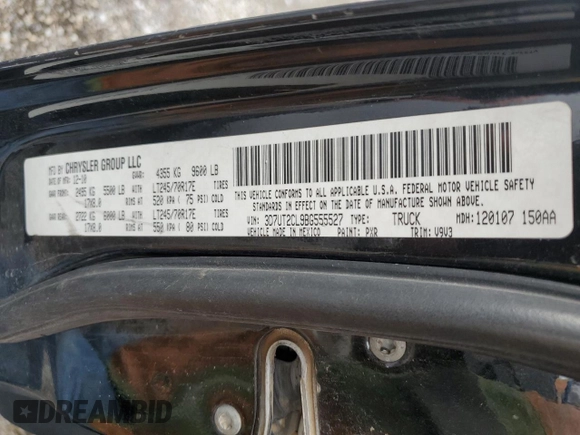 2011 Ram 2500 ST с VIN 3D7UT2CL9BG555527, выставлен на аукционе Copart как лот 42544225 с пробегом 185 684 миль миль и Списание • Salvage title. История ставок и продаж доступна на DreamBid. Изображение 15.