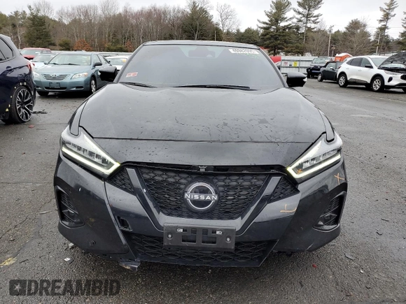 2023 Nissan Maxima SR with VIN 1N4AA6EV8PC501449, listed as a Copart auction lot 46982095 with 19,653 mi miles and Salvage title. Bid and sale history available at DreamBid. Image 5.