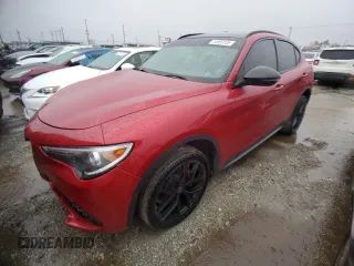 2018 Alfa Romeo Stelvio Ti with VIN ZASFAKBN0J7B94993, listed as a Copart auction lot 44959135 with 66,282 mi miles and Clean Title. Bid and sale history available at carsss.com. Image 1.
