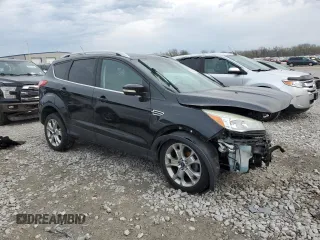 2014 Ford Escape Titanium with VIN 1FMCU0JX6EUB78701, listed as a Copart auction lot 50612945 with 105,729 mi miles and Salvage Title. Bid and sale history available at carsss.com. Image 4.