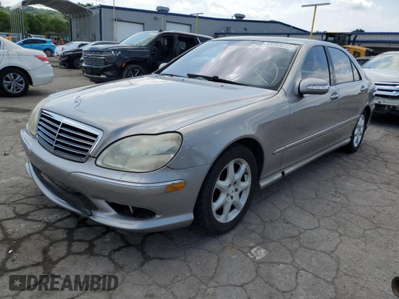 2005 Mercedes-Benz S-Class 4.3L with VIN WDBNG83J55A457441, listed as a Copart auction lot 79508524 with 122,088 mi miles and Clean Title. Bid and sale history available at carsss.com. Image 1.