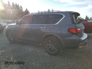 2024 Infiniti QX80 LUXE with VIN JN8AZ2AE8R9330286, listed as a Copart auction lot 73105994 with 830 mi miles and Salvage Title. Bid and sale history available at carsss.com. Image 2.