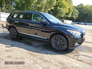 2013 Infiniti JX35 with VIN 5N1AL0MN5DC303289, listed as a Copart auction lot 72367814 with 201,540 mi miles and Salvage Title. Bid and sale history available at carsss.com. Image 4.
