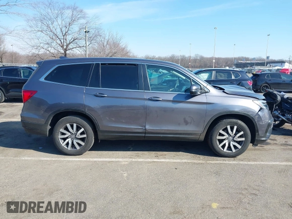 2021 Honda Pilot EX-L with VIN 5FNYF6H54MB028203, listed as a IAAI auction lot 41641116 with 46,755 mi miles and . Bid and sale history available at DreamBid. Image 13.