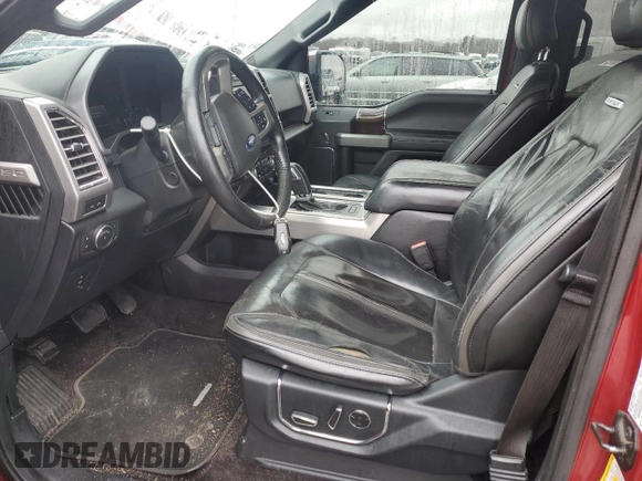 2016 Ford F-150 XLT with VIN 1FTEW1EF0GFA57068, listed as a Copart auction lot 51673645 with 155,910 mi miles and Salvage Title. Bid and sale history available at DreamBid. Image 7.