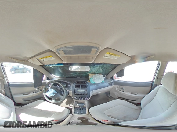 2009 Kia Spectra EX with VIN KNAFE221195634069, listed as a Copart auction lot 46187164 with 180,655 mi miles and Salvage Title. Bid and sale history available at carsss.com. Image 14.