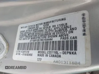 1999 Toyota Corolla VE z VIN 2T1BR12E7XC154444, wystawiony jako IAAI lot #42514069 z przebiegiem 209 377 mil mil oraz . Historia ofert i sprzedaży dostępna na DreamBid. Obrazek 9.