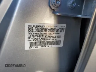2013 Honda Pilot EX-L with VIN 5FNYF4H57DB055495, listed as a Copart auction lot 84903574 with 118,498 mi miles and Salvage Title. Bid and sale history available at DreamBid. Image 13.