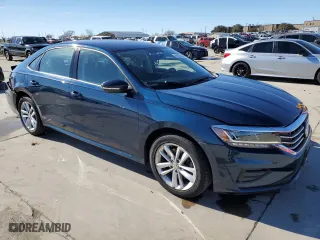 2020 Volkswagen Passat 2.0T S with VIN 1VWAA7A34LC013742, listed as a Copart auction lot 85056104 with 56,595 mi miles and Salvage Title. Bid and sale history available at carsss.com. Image 4.