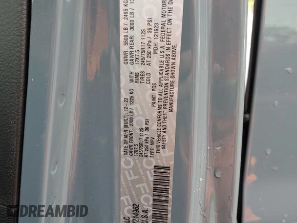 2024 Jeep Wrangler Sport с VIN 1C4PJXKN9RW214962, выставлен на аукционе Copart как лот 55745245 с пробегом 25 491 миль миль и Списание • Salvage title. История ставок и продаж доступна на DreamBid. Изображение 12.