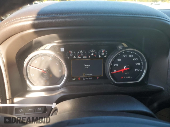 2021 Chevrolet Silverado 1500 with VIN 1GC4WPE70MF115201, listed as a Copart auction lot 43813045 with 83,971 mi miles and Salvage Title. Bid and sale history available at DreamBid. Image 9.