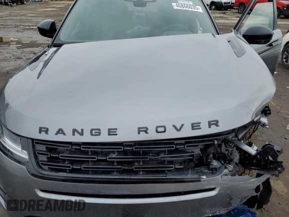 2025 Land Rover Range Rover Evoque Dynamic SE with VIN SALZL2FX9SH265589, listed as a Copart auction lot 46866035 with 7,254 mi miles and Salvage Title. Bid and sale history available at carsss.com. Image 12.