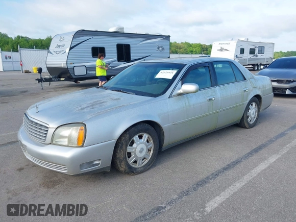 2003 Cadillac DeVille with VIN 1G6KD54YX3U102528, listed as a IAAI auction lot 42159424 with 108,720 mi miles. Bid and sale history available at carsss.com. Image 2.