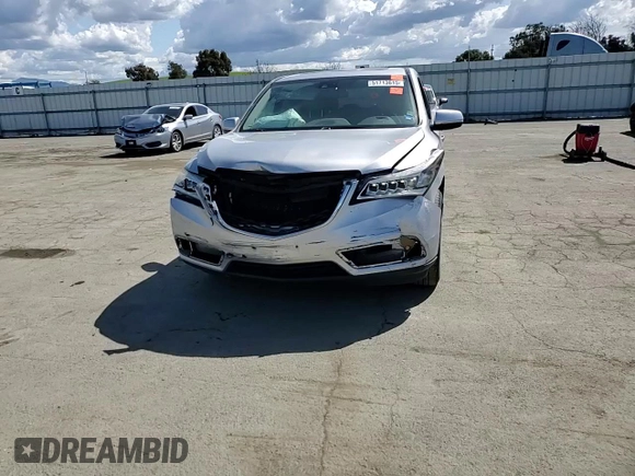 2015 Acura MDX Technology with VIN 5FRYD3H41FB014112, listed as a Copart auction lot 51713615 with 122,565 mi miles and Salvage title. Bid and sale history available at DreamBid. Image 11.