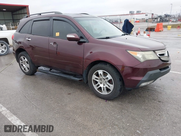 2009 Acura MDX Tech Pkg with VIN 2HNYD28649H532527, listed as a IAAI auction lot 41185878 with 1 mi miles. Bid and sale history available at carsss.com. Image 1.