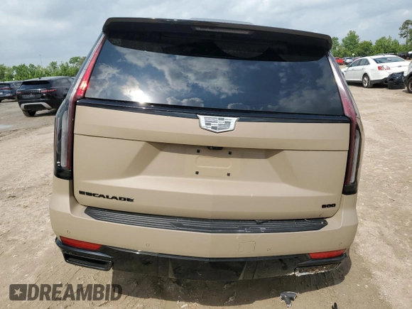 2024 Cadillac Escalade 4WD Sport with VIN 1GYS4FKL9RR311565, listed as a Copart auction lot 54236255 with 9,505 mi miles and Salvage title. Bid and sale history available at DreamBid. Image 6.
