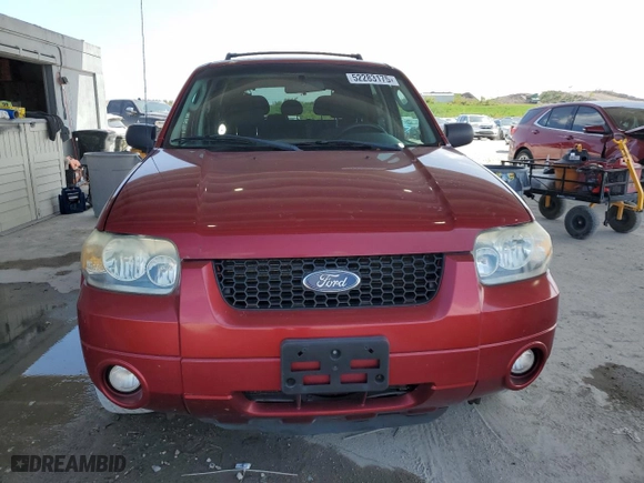 2007 Ford Escape XLT with VIN 1FMYU93127KB17721, listed as a Copart auction lot 52283175 with 126,520 mi miles and Clean Title. Bid and sale history available at carsss.com. Image 5.