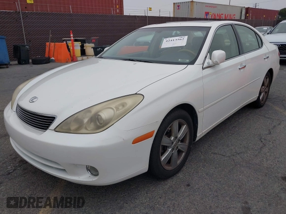 2005 Lexus ES 350 z VIN JTHBA30G555058909, wystawiony jako IAAI lot #42413562 z przebiegiem 186 965 mil mil oraz . Historia ofert i sprzedaży dostępna na DreamBid. Obrazek 2.