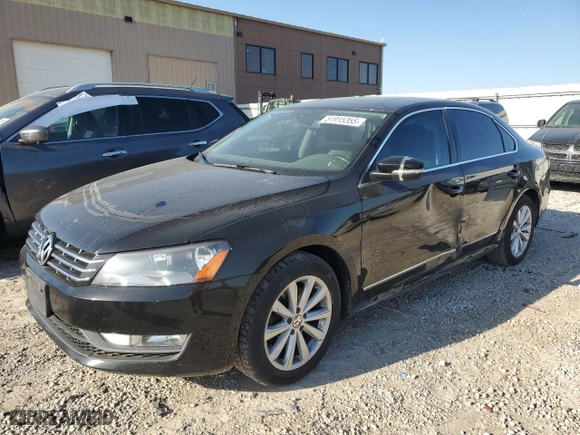2013 Volkswagen Passat SEL Premium with VIN 1VWCH7A30DC044539, listed as a Copart auction lot 51915355 with 160,487 mi miles and Salvage Title. Bid and sale history available at carsss.com. Image 1.