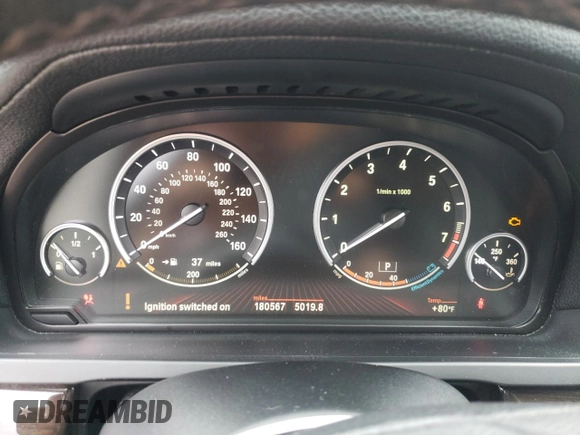2010 BMW 7 Series 750Li xDrive with VIN WBAKC8C56ACY68961, listed as a Copart auction lot 62660015 with 180,567 mi miles and Clean title. Bid and sale history available at DreamBid. Image 9.