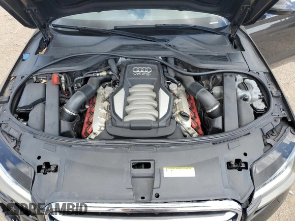 2012 Audi A8 z VIN WAURVAFD2CN021722, wystawiony jako Copart lot #58353745 z przebiegiem 117 302 mil mil oraz Szkoda całkowita • Salvage title. Historia ofert i sprzedaży dostępna na DreamBid. Obrazek 11.