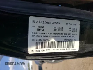 2006 Chrysler 300 C with VIN 2C3KA63H06H272552, listed as a Copart auction lot 72185684 with 105,737 mi miles and Salvage Title. Bid and sale history available at carsss.com. Image 12.