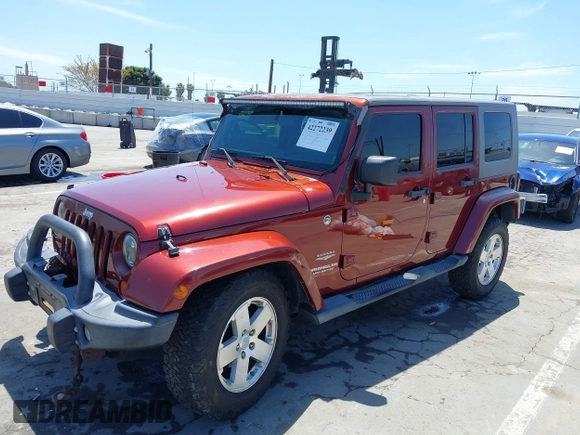 2008 Jeep Wrangler Unlimited Sahara with VIN 1J4GA59108L594193, listed as a IAAI auction lot 42272239 with 161,912 mi miles and . Bid and sale history available at DreamBid. Image 2.
