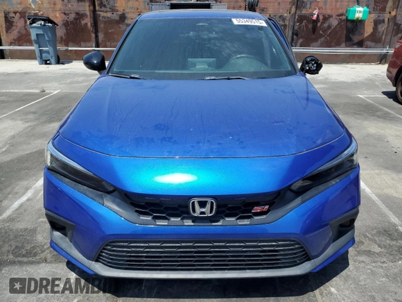 2022 Honda Civic Si with VIN 2HGFE1E51NH471195, listed as a Copart auction lot 55349515 with 26,032 mi miles and Salvage Title. Bid and sale history available at DreamBid. Image 5.